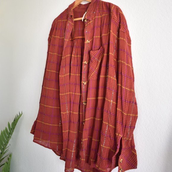 Free People Break My Stride Button Down Top - Picture 11 of 14